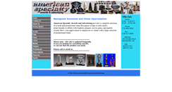 Desktop Screenshot of americanspecialtyawards.com